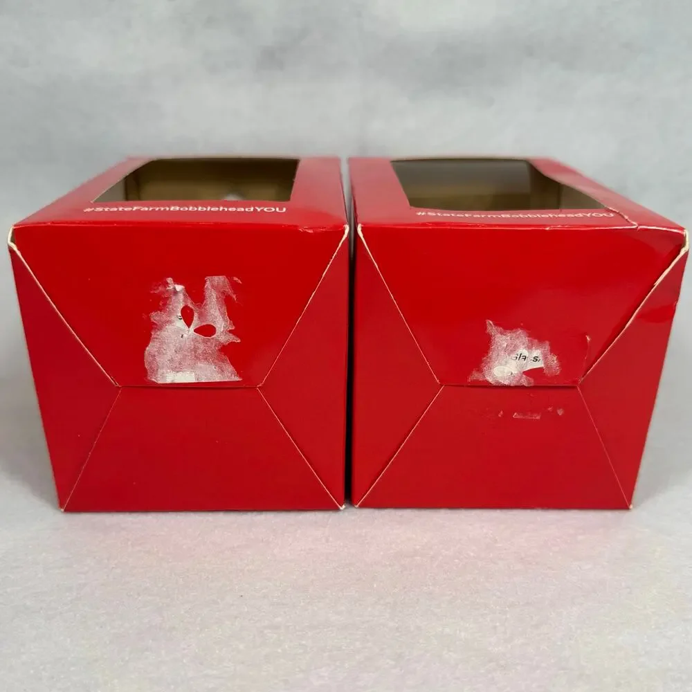State Farm Bobblehead Set Bride & Groom You Photo Frame w/Box
